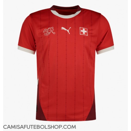 Camisa de time de futebol Suíça Replicas 1º Equipamento Europeu 2024 Manga Curta